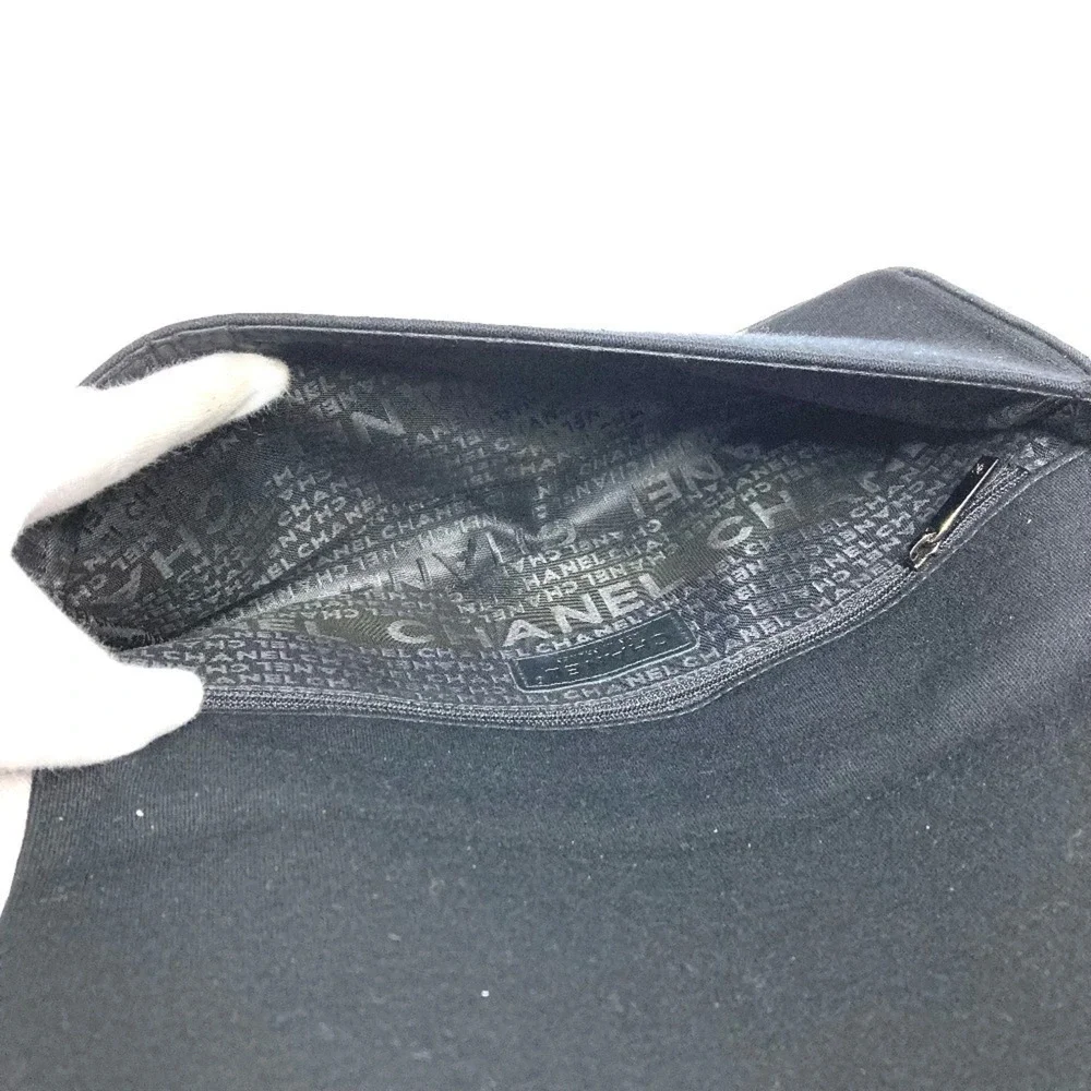 CHANEL Black Logo Shoulder Bag